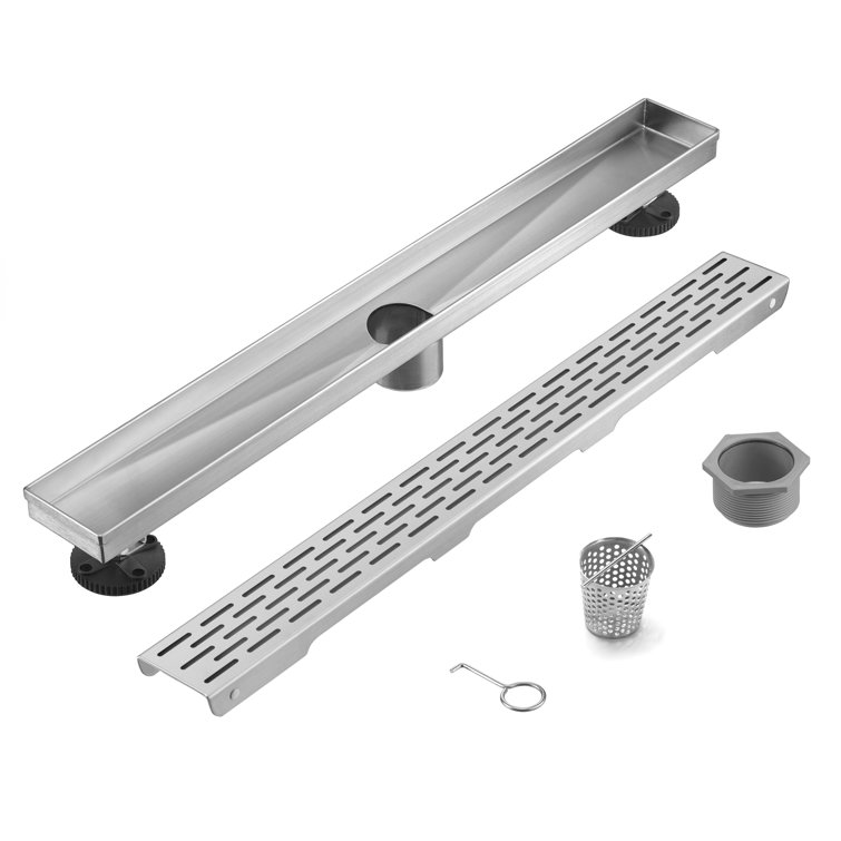 HEATGENE Linear Grid Shower Drain Wayfair